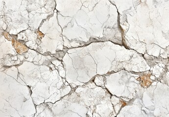 Fototapeta premium Cracked White Surface with Texture and Detail, Showing Age and Weathering in a Grunge Style for Background or Artistic Use