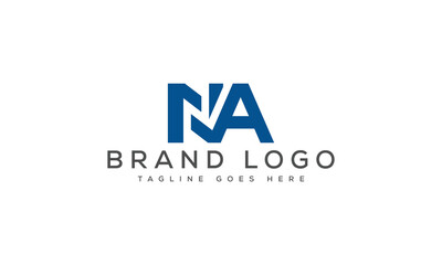 Fototapeta premium letter NA logo design vector template design for brand.