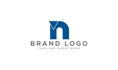 letter N logo design vector template design for brand.