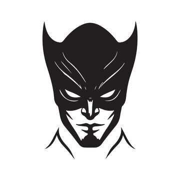 recommend clip art: Superhero Maskhouette Vector Illustration Icon, Mask superhero carnival villain or burglar vector icon.