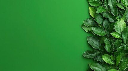 Fototapeta premium Close-up of a vibrant green leafy plant highlighting the rich textures and natural beauty of foliage
