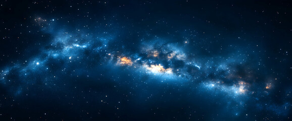 Fototapeta premium Majestic Milky Way Galaxy Displaying Cosmic Beauty and Stellar Brilliance