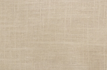 Brown linen fabric cloth texture background, seamless pattern of natural textile.