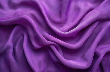 Obraz premium Elegant Purple Silk Fabric in Soft Flowing Waves Creating a Luxurious Mood with Smooth Texture and Rich Color for Fashion and Design Projects