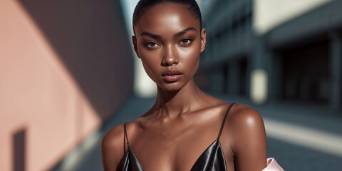 Chic Urban Fashion in Soft Light with Dramatic Angles