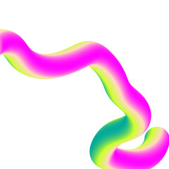 Abstract Gradient Spiral Tube with Soft Lighting – Modern Digital Artwork
