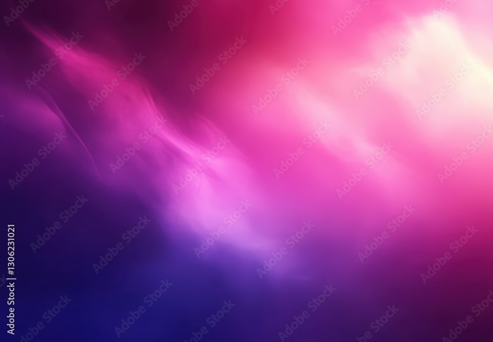 Aufkleber ethereal abstract background with gentle waves of pink and purple hues blending into a calm dark bas