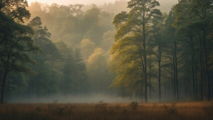 Obraz premium Isolated Forest Scene. Image suitable for creative edits, banners, or posters.