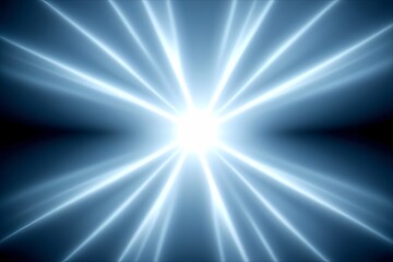 abstract blue star rays 