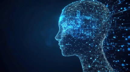 Fototapeta premium The future of energy: AI-driven clean energy solutions