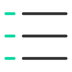 Obraz premium Common black and green icon pack