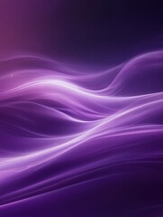 Fototapeta premium Ethereal Waves of Purple Light Flowing Beautifully Across a Dark Background with Soft Gradients and Subtle Luminescence for Abstract Art Illustrations
