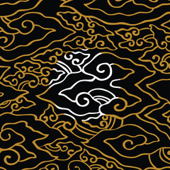 indonesian batik. indonesian batik pattern vector