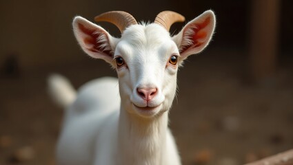Brown and white goat