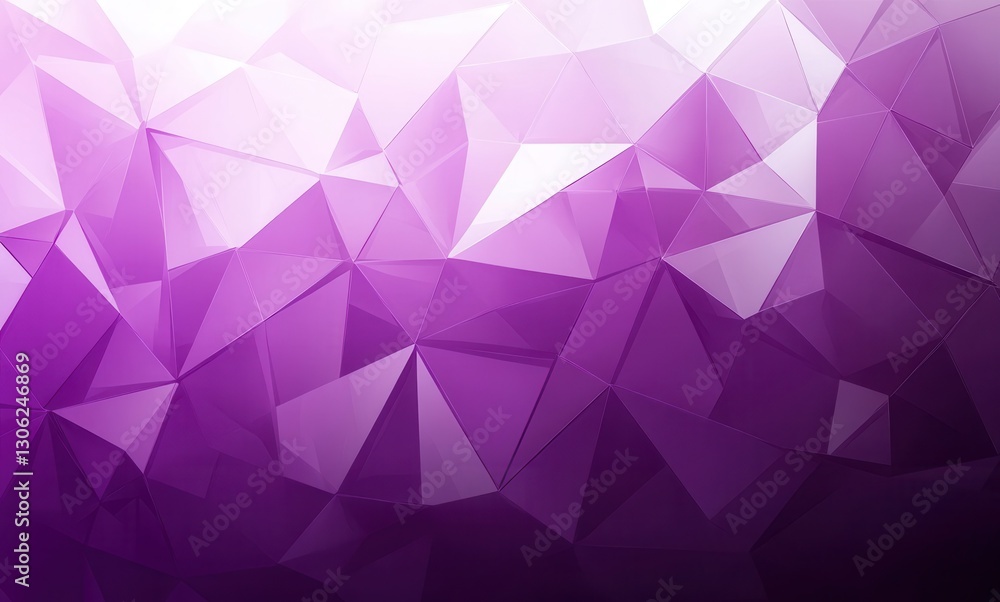 Aufkleber geometric abstract design with shimmering purple tones and triangular shapes for modern backgrounds 
