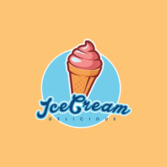 similiar creative design for ice cream logo