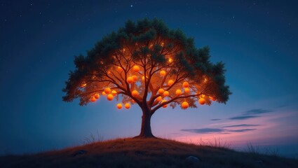 branch of an orange tree