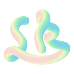 Naklejka premium Abstract Gradient Spiral