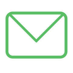 Common green outline icon pack