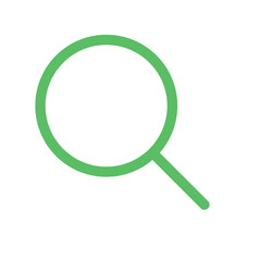 Common green outline icon pack