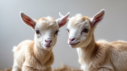 Pair of young goats.