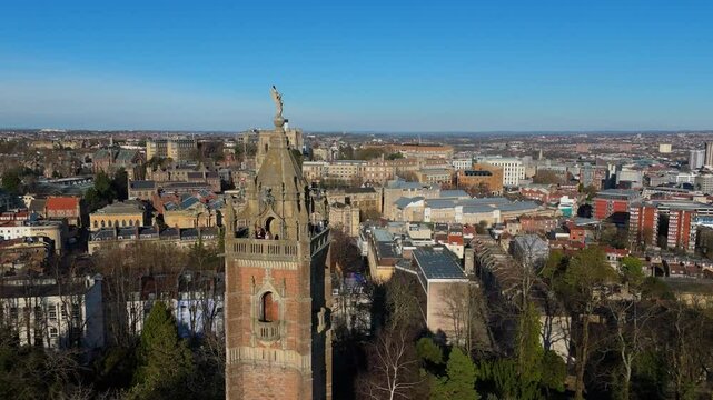 Cabot Tower Drone Video. Aerial Views of Bristol & Historic Landmarks near Park Street