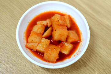 깍두기 한국 반찬 김치