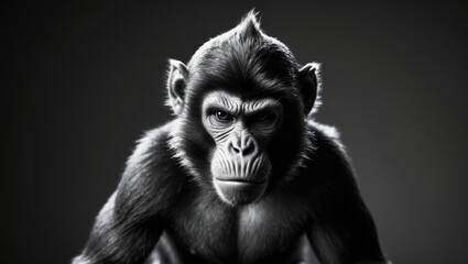 Fototapeta premium frustrated-looking primate