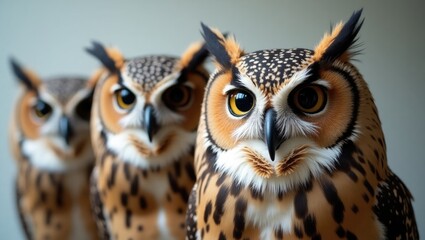 Obraz premium an illustration of owls