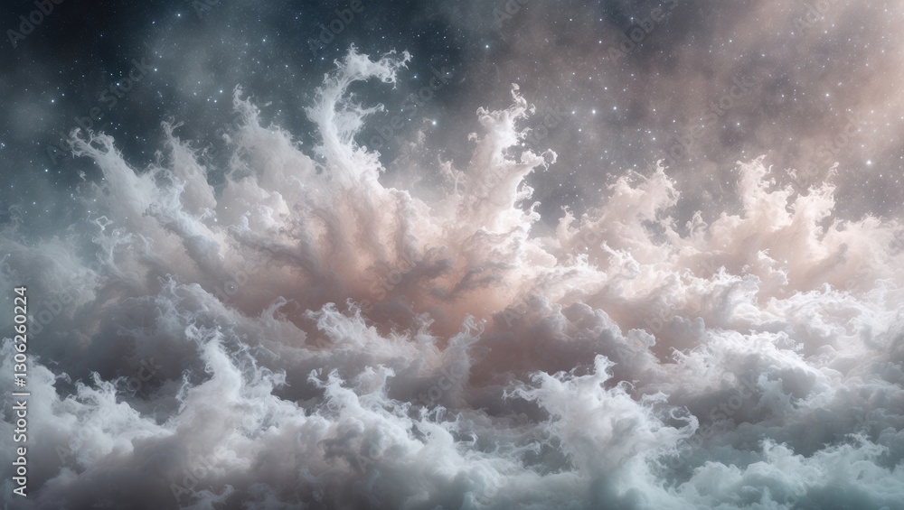 Aufkleber background of ethereal abstract clouds. feel free to change colors and incorporate various overlays 