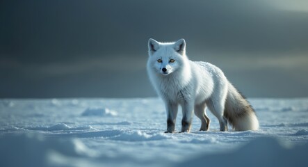 Arctic fox, often referred to as the white, polar, or snow fox, is a small fox species found in the Arctic regions of the Northern Hemisphere and is commonly seen across the Arctic tundra biome.