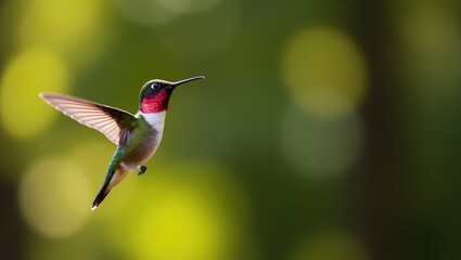Fototapeta premium Anna's Hummingbird in San Francisco's Golden Gate Park.
