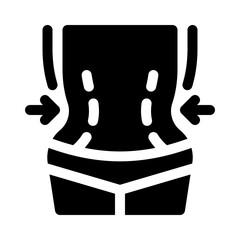 body contouring glyph icon