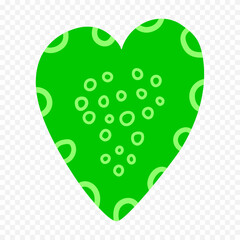 Hand drawn heart on white background. Valentines Day vector elements heart shapes love