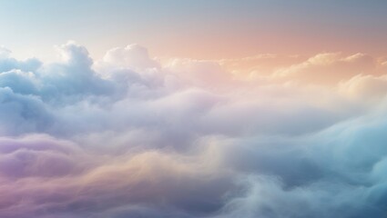 Soft clouds forming an abstract color gradient background.