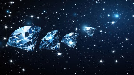 Sparkling Diamonds in Cosmic Space