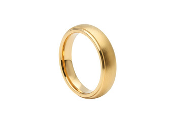 Elegant Gold Wedding Band with Smooth Finish and Polished Interior Ideal for Romantic Engagement and Marriage Celebrations