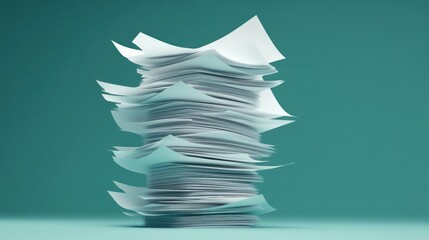 Towering Pile of Papers