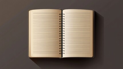 Open Spiral-Bound Notebook