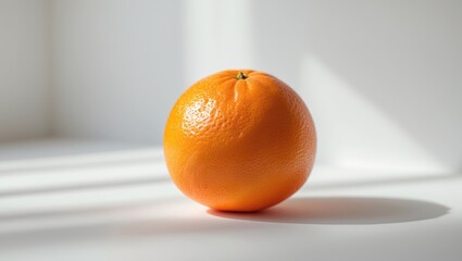 Single orange fruit on a light background.