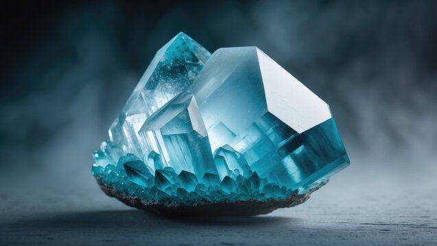 Aquamarine Gemstone, also referred to as Beryl, is a mineral sourced from Pakistan. It is made up of beryllium aluminium cyclosilicate and forms in a hexagonal crystal system.