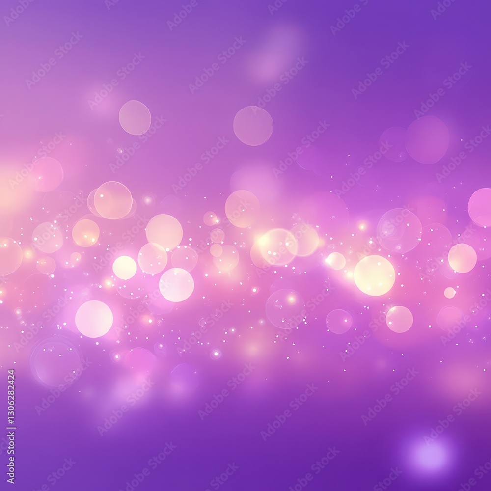 Poster soft abstract background with vivid bokeh lights in gradient purple and pink hues creating a dreamy 