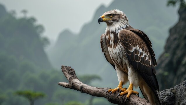 Protected eagle species native to Java Island