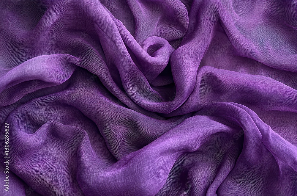 Poster soft and flowing purple fabric texture with elegant draping and subtle sheen ideal for backgrounds, 