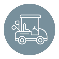Fototapeta premium Golf Buggy Icon