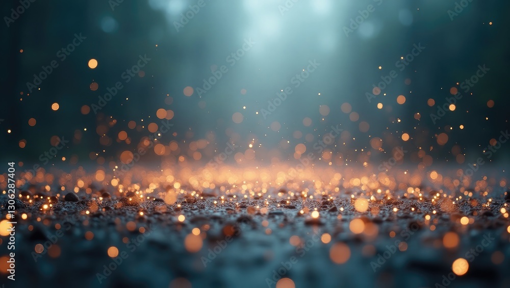 Poster dim abstract backdrop with glimmering flecks