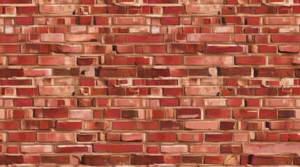 Obraz premium Close-up view of a textured brick wall.