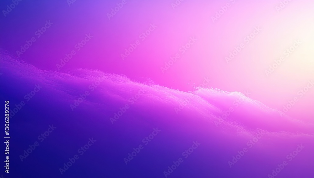 Aufkleber soft colorful gradients with dreamy clouds against a bright sky creating a serene and tranquil atmos