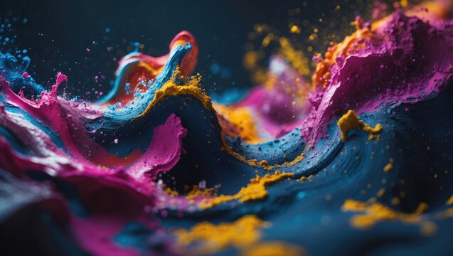 vibrant-hued abstract design aimed at improving productivity or serving as wallpaper.