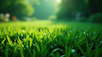 Fototapeta premium lush green grass as a scenery